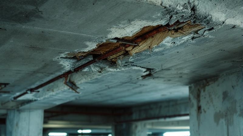 Betonschäden an Tiefgarage und Kellerdecke